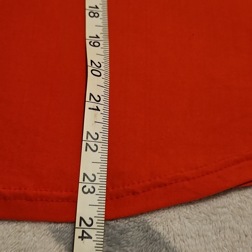 5 More Minutes Womens Sleigh All Day Red Navy White Santa Claus Top Size Medium - Picture 8 of 11